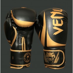 Venum Boxing Gloves Golden and Black 