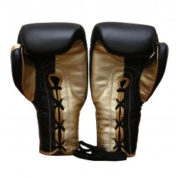 High Quality Pro Fighter Black Golden Grant Boxing Gloves 