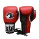 Red Black Pro Fighting Leather Grant Boxing Gloves 