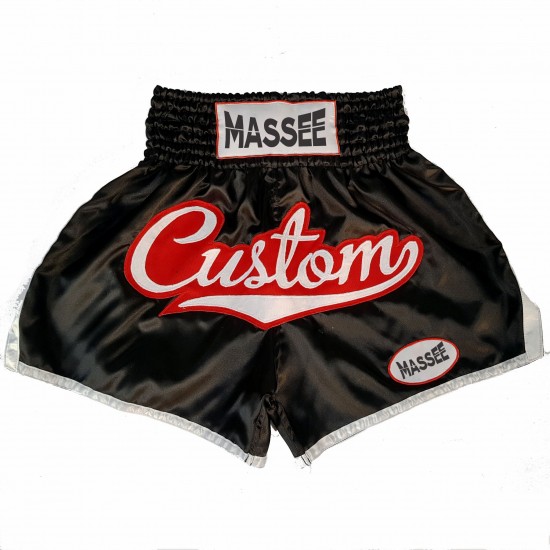 OEM Muay Thai boxing shorts with splendid printing & embroidery For adults muay thai shorts for men