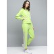 OEM manufacture Women autumn casual ladies jogger set neon green Two Piece Set Windbreaker Sweat Suits Reflective set 