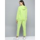 OEM manufacture Women autumn casual ladies jogger set neon green Two Piece Set Windbreaker Sweat Suits Reflective set 