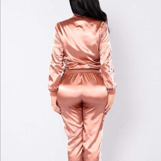 Wholesale Peach Color women Silk Satin 