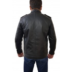 Men Fashion Black Leather Jacket 