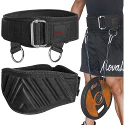 High Quality Thick Neoprene Buckle Dip Belt With Chain Weight Lifting Belt