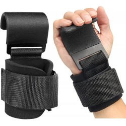 Weight Lifting Power Hook Exercise Gym Wrist Neoprene Straps Hook