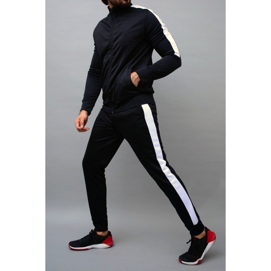 Custom 100% polyester training jogging sports jacket high quality tracksuit suit 