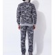 New custom high quality sweatsuit for men camouflage grey color slim fit fashion tracksuit 