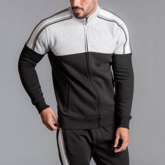  Hot Sale Customized Men Tracksuit/Men Fleece Lining Sweatsuit Custom Made Men Jogging Suit 