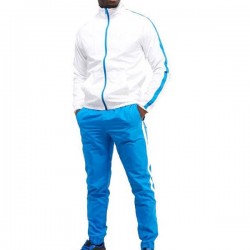 New design custom tracksuit pattern track suit men sportswear tracksuit men plain sky blue tracksuit