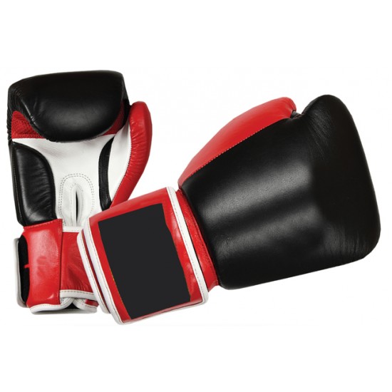 Custom printed genuine leather professional boxing glove for power training