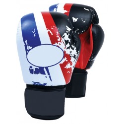 Custom professional adult game oem logo printed combat leather boxing gloves 