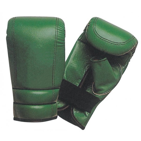 Green wholesale custom logo blank leather punching bag boxing gloves