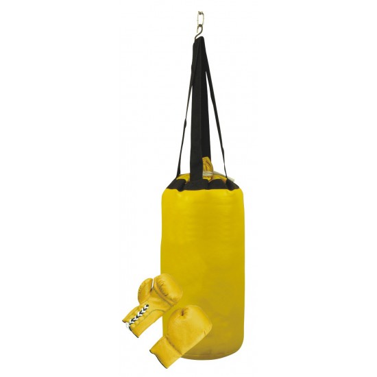 Yellow Boxing Training Punching Bag Sand Bag Heavy Fitness Bag