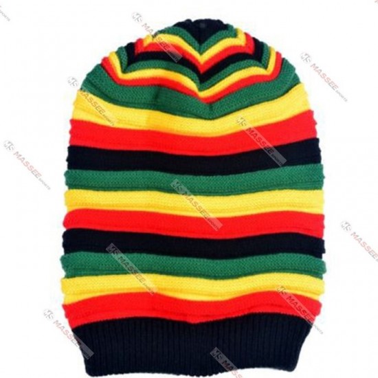 multi color beanies for women with stripped