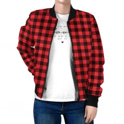 Bomber Varsity Jacket Check Design