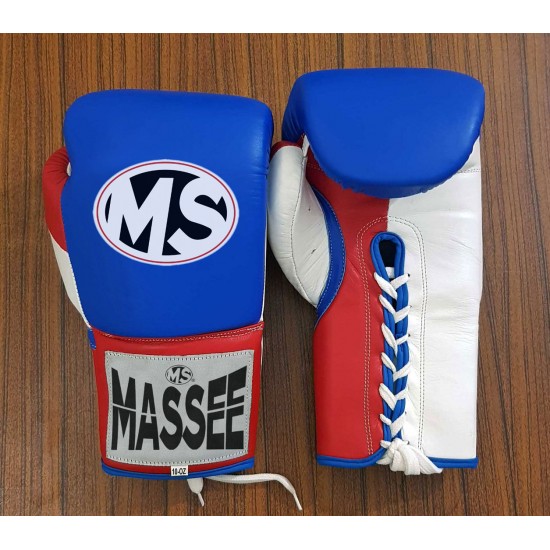 High Quality Leather Customized Color Professional Lace up Boxing Gloves