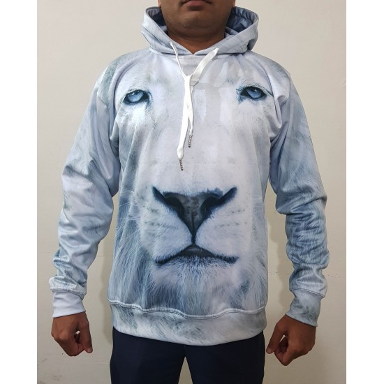 High Quality Sublimation Lion Image Hoodie 