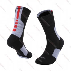 Popularity design funny printing socks Custom logo sport compression elite crew basketball socks