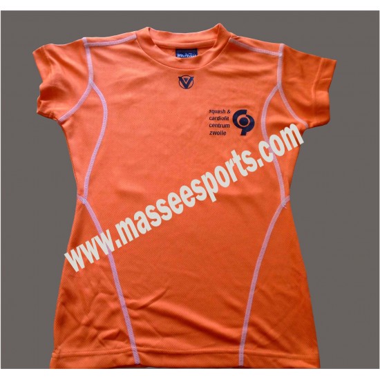 Squash Sports Polyester Dri-Fit Mesh T-Shirt 
